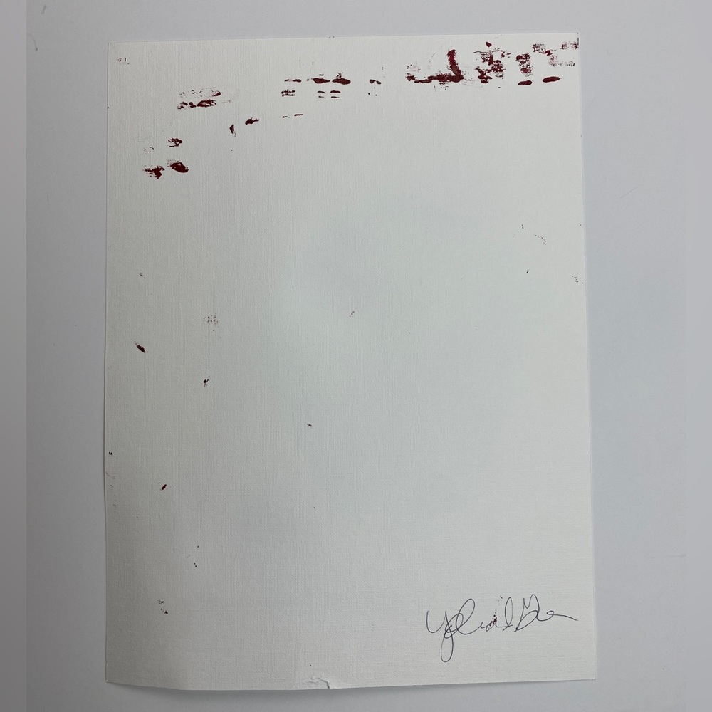 Abstract Acrylic Original Painting On Canvas Paper 9X12 Wall Art Red - Picture 6 of 6